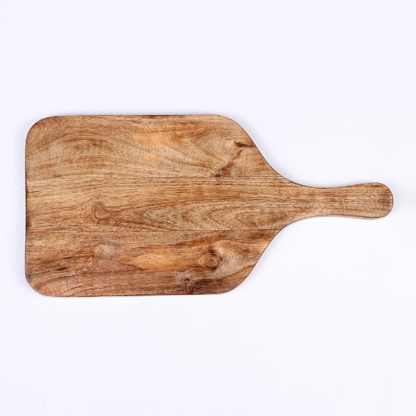 Kundi Wooden Chopping Board/Cutting/Serving Platter for Kitchen Vegetables, Fruits & Cheese | Natural Acacia Wood | 42 x 18 x 1.5 cm | Handcrafted - Image 4