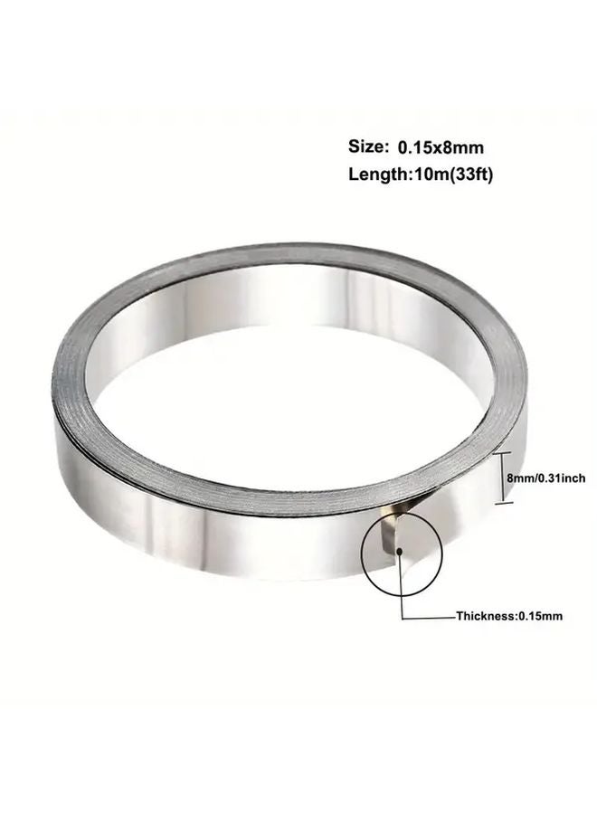 0.15x8mm 393.7 Inch Nickel Strip for 18650 Battery Spot Welding Durable Copper Nickel Alloy - Image 1