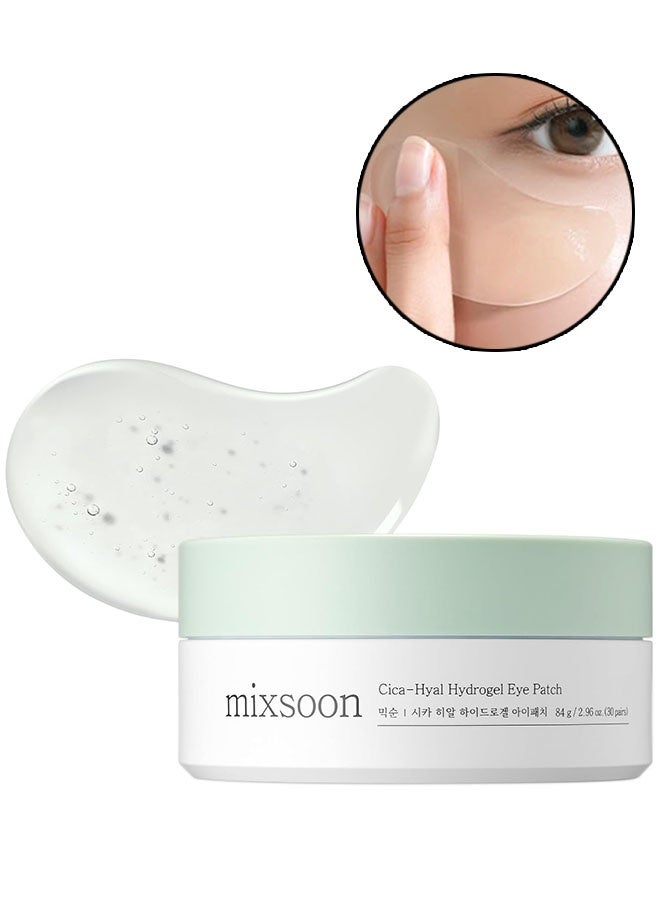 مكس سون 30 أزواج Cica-Hyal Hydrogel Eye Patch 84g ، ترطيب إشعاع سهل ، العناية بالبشرة الزجاجية للبشرة الحساسة حول العيون - Image 1
