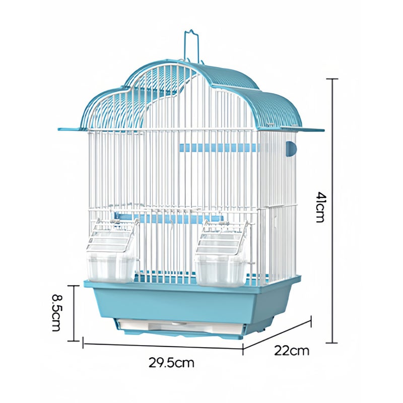 Pet Parakeet Manor Bird Cage with Handle - Versatile Carrier for Home or Travel, Small Bird Accessories, Easy Storage, Ideal for Canaries, Budgies, Finches, Parakeets, and More - Image 3