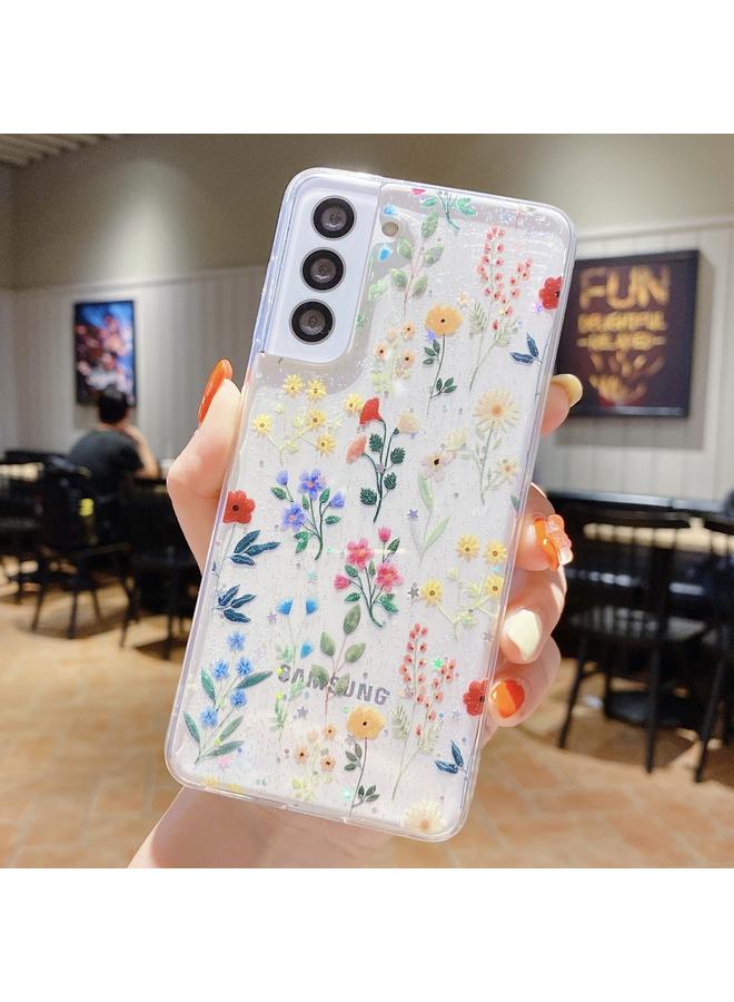 اس-توب جراب لهاتف Samsung Galaxy S23 5G جراب هاتف TPU إيبوكسي صغير منعش مزهر - Image 1