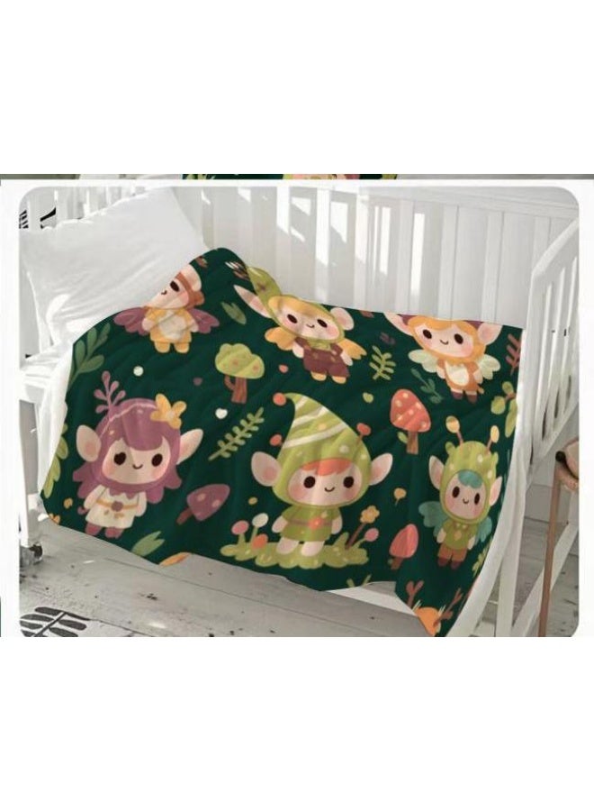 general Children's or student cartoon flannel thin blanket (warm and comfortable, suitable for sleep, games) 100cm*150cm - 689 - Image 3