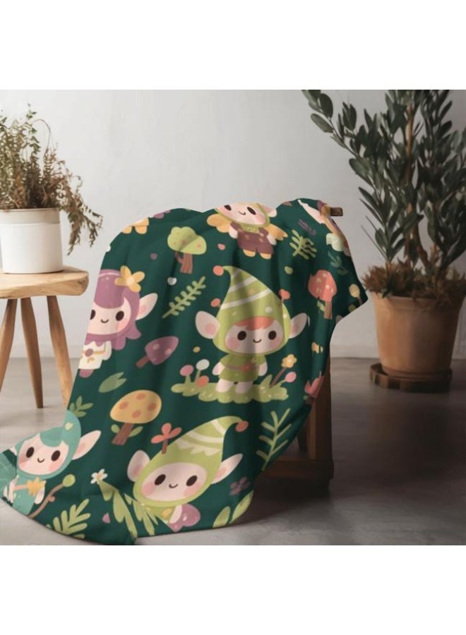 general Children's or student cartoon flannel thin blanket (warm and comfortable, suitable for sleep, games) 100cm*150cm - 689 - Image 1