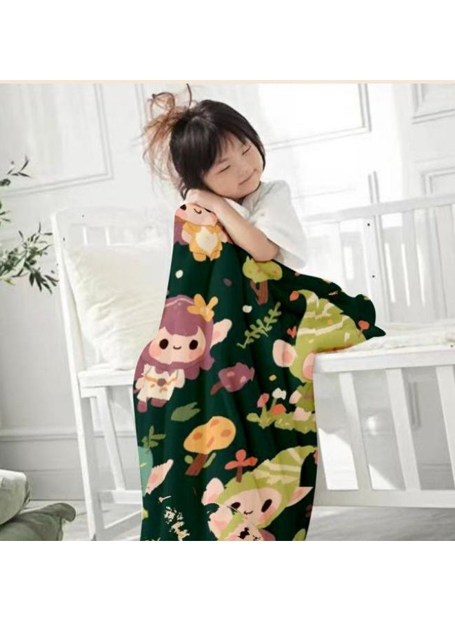 general Children's or student cartoon flannel thin blanket (warm and comfortable, suitable for sleep, games) 100cm*150cm - 689 - Image 4