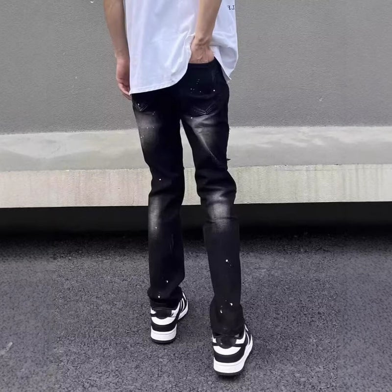 Unisex Classic Denim Jeans Loose Fit Daily Outdoor Wear - Image 4