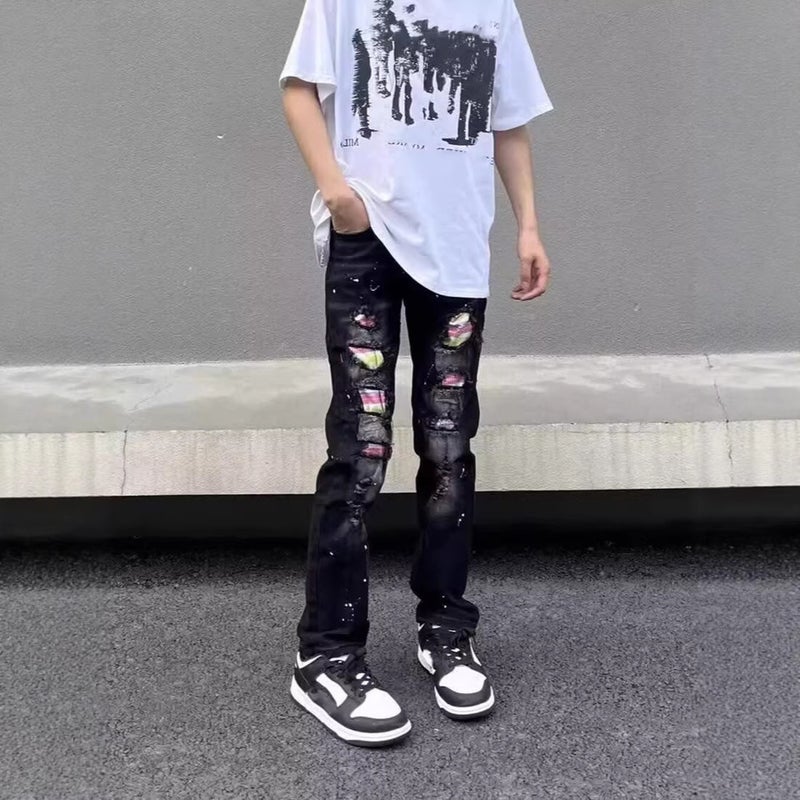 Unisex Classic Denim Jeans Loose Fit Daily Outdoor Wear - Image 5