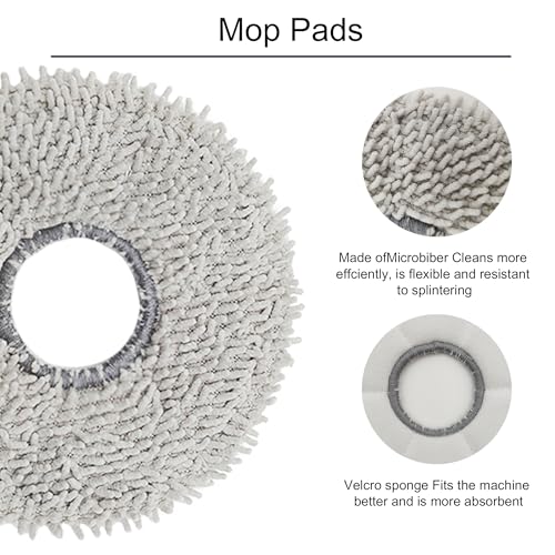CleanCrafter 25-Pc Eureka J15 PRO Ultra (ONLY) Complete Care Kit - Replacement Parts for Eureka J15 PRO Ultra Robot Vacuum & Mop | Main/Side Brushes, Mop Pads, HEPA Filters - Image 4