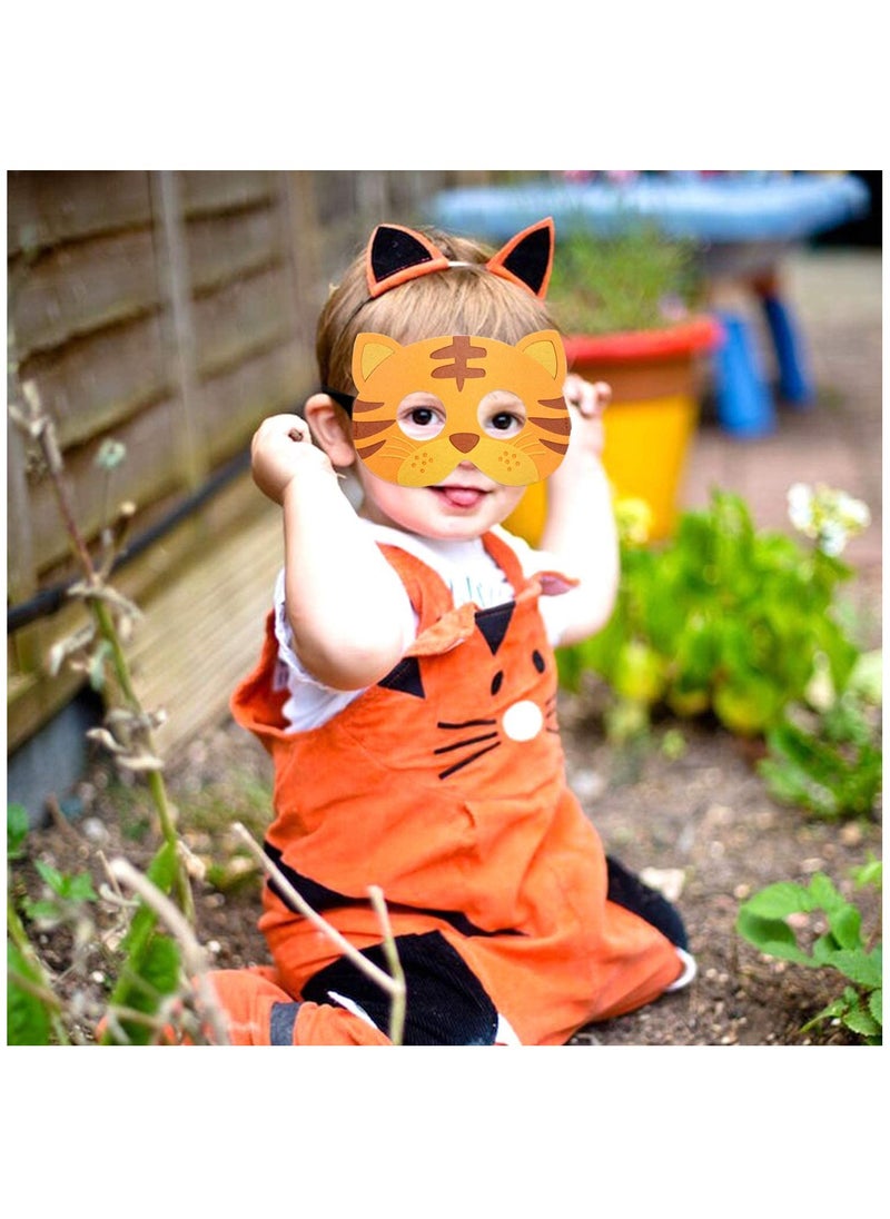 Generic Forest Friends Animals Felt Masks 12 pcs Woodland Creatures Animal Cosplay Zoo Camping Themed Party Favors Supplies for Boys or Girls  - Image 5
