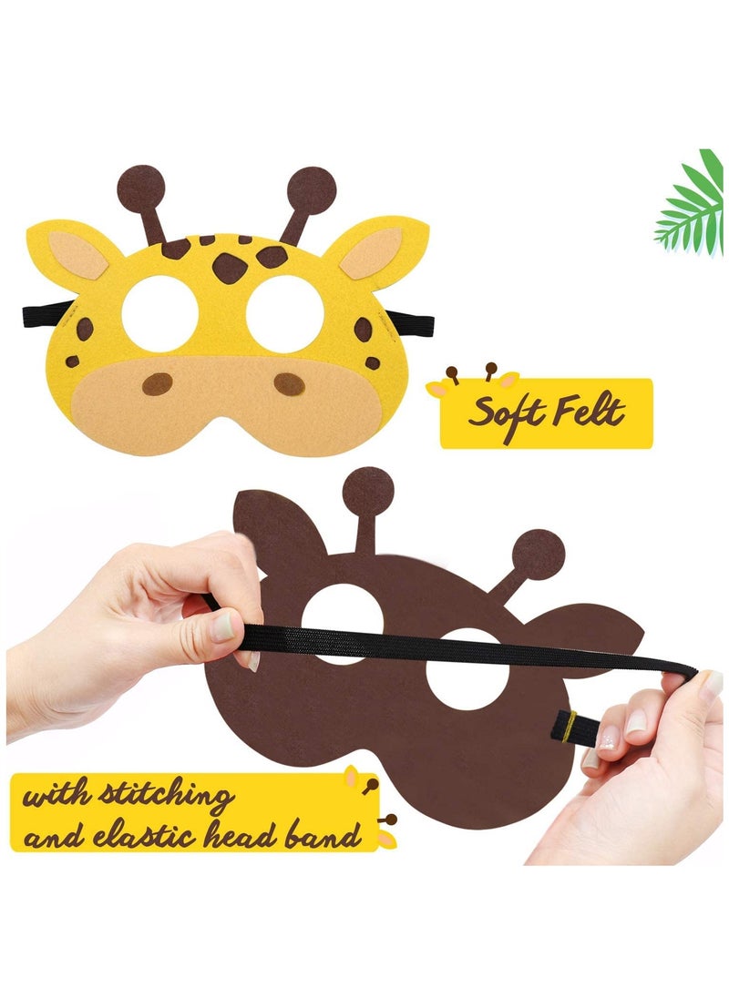 Generic Forest Friends Animals Felt Masks 12 pcs Woodland Creatures Animal Cosplay Zoo Camping Themed Party Favors Supplies for Boys or Girls  - Image 4