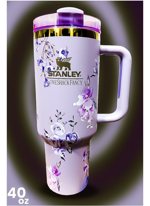 Stanley 40oz Tumbler Stainless Steel Travel Mug with Reusable Straw BPA Free Eco Friendly and Dishwasher Safe Leakproof FlowState Lid Double Wall Insulation Keeps Drinks Hot for 16 Hours and Cold for 24 Hours Slim Base Fits Most Car Cup Holders Rugged Ergonomic Handle Perfect for Travel Work and Outdoor Activities