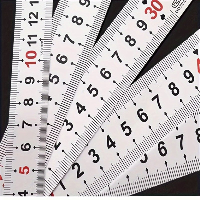 23 62 Inch Long Red Aluminum Ruler Accurate Measurement For Office Cutting Thickened Widened - Image 5