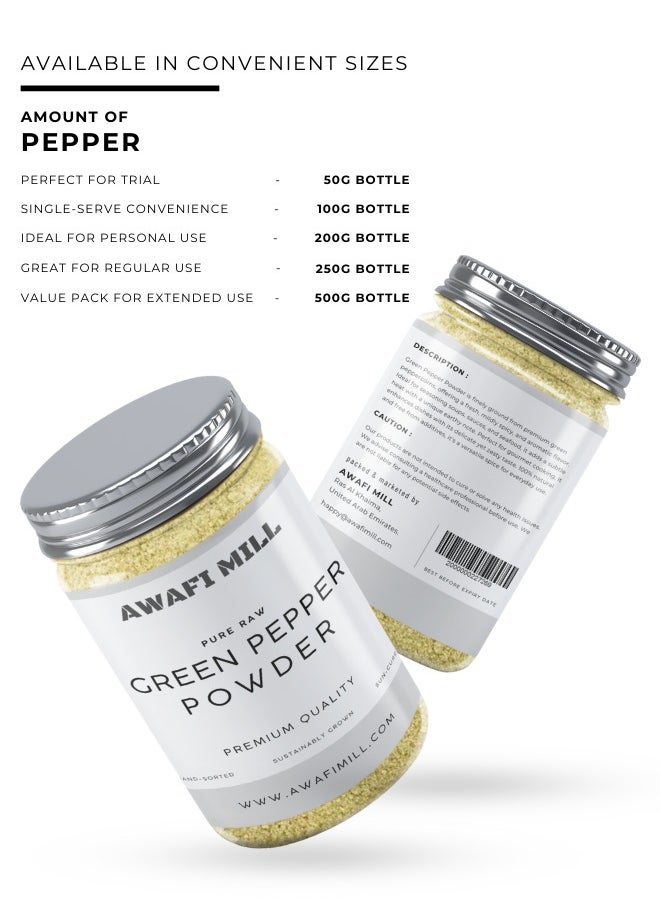 Awafi Mill AWAFI MILL Green Pepper Powder | Fine Ground Green Pepper | Aromatic & Mildly Spicy Seasoning  - Image 4