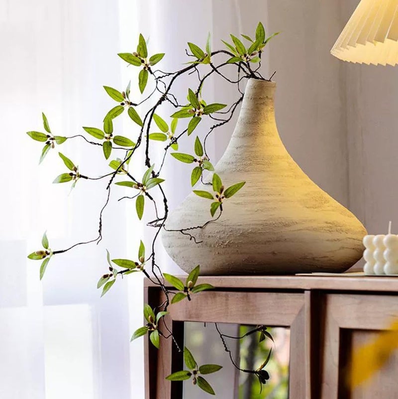 Melorca&Guilla Artificial Plants,4PCS 43.3" Green Faux Branches for Vase,Faux Greenery Stems Vase Branches Fake Plants Artificial Branches for Shop Garden Office Home DÃ©cor (4, Myrtus communis) - Image 2
