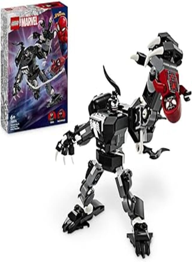 LEGO® Marvel Venom Mech Armour vs. Miles Morales 76276 Building Blocks Toy Set; Toys for Boys, Girls, and Kids (134 Pieces)