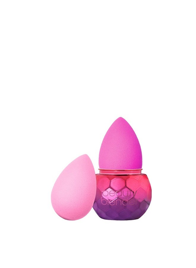 beautyblender Beautyblender® | DiscGlow Inferno, 5-Piece Set - 2 Makeup Sponges, Sponge & Brush Cleanser, Cleansing Silicone Scrub Mat, Sponge Stand, Professional Application, Vegan & Cruelty Free, Made in the USA 