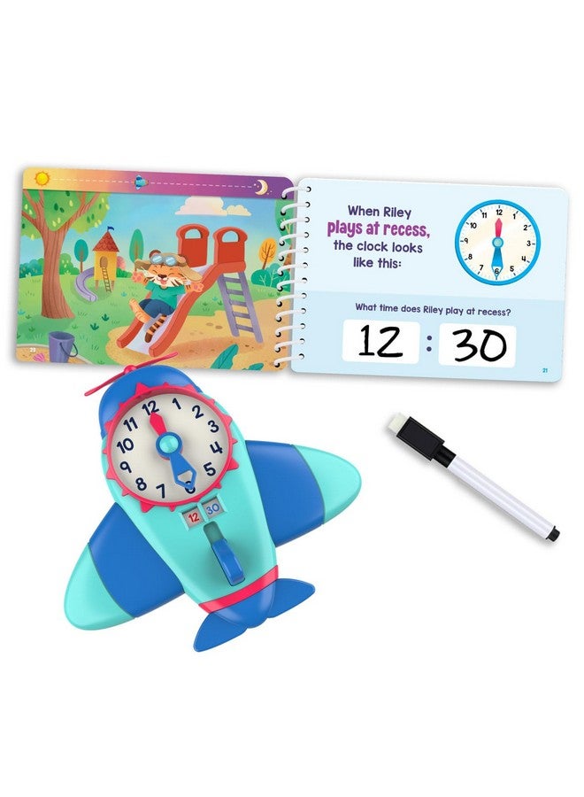 Educational Insights Time to Learn Telling Time Activity Set - Kids Clock Toy, Teaching Clock for Kids Games, Practice How to Tell Times on Analog & Digital Clocks, Fun Classroom Resource, Ages 6+ - Image 1