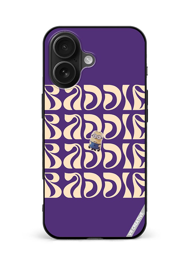 VR CREATIVE Protective Case Cover For Apple iPhone 16 Baddie With Minion Design Multicolour