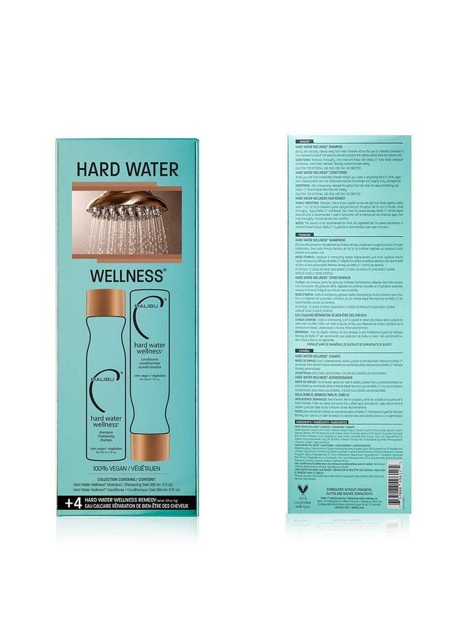 Malibu C Hard Water Wellness Collection Hydrating Hair Care To Protect From Waterborne Elements Removes Hard Water Deposits & Impurities From Hair  - Image 3