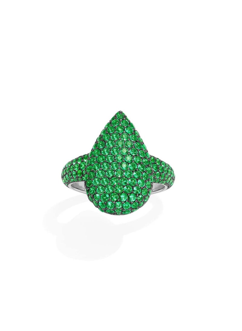 MONACO - APM Green Drop Ring - Image 1