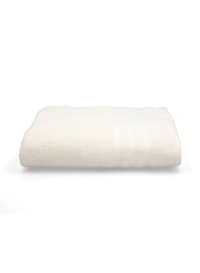 Valentini Soft Highly Absorbent Premium Quality Beach Towel Ivory 100 x 150 cm