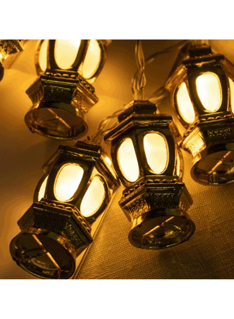 سلسلة مصابيح LED فانوس مصباح كيروسين صغير LED سلسلة أضواء زينة لعيد مبارك ملحقات تزيين رمضان كريم لحفلات الإسلام الإسلامي بدون بطارية - Image 5