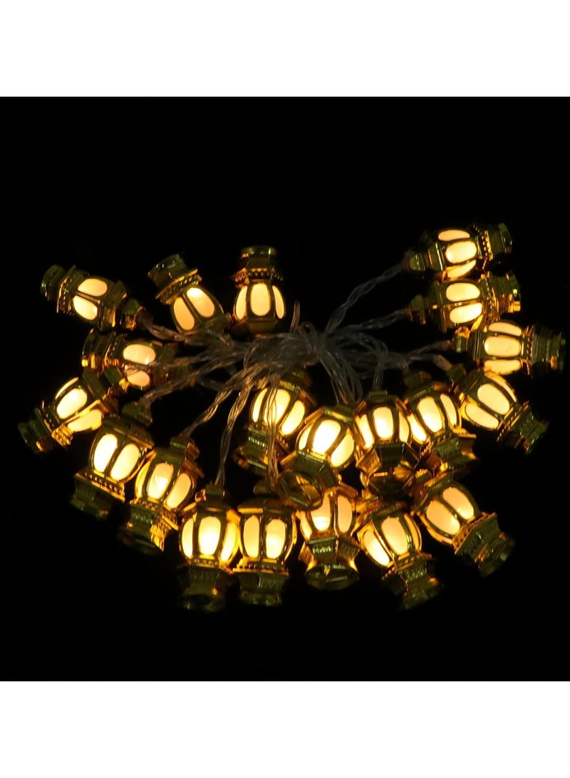 سلسلة مصابيح LED فانوس مصباح كيروسين صغير LED سلسلة أضواء زينة لعيد مبارك ملحقات تزيين رمضان كريم لحفلات الإسلام الإسلامي بدون بطارية - Image 4