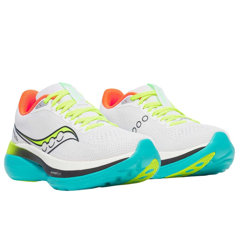 saucony حذاء سكوني للرجال من نوع إندورفين، أبيض/موتانت، 8 - Image 3