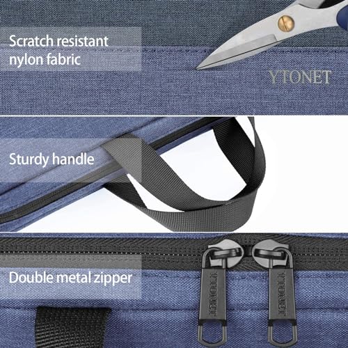 Ytonet Laptop Sleeve Case 15.6 Inch, Slim Water Resistant TSA Laptop Cover with Handle Protective Computer Carrying Case Compatible with HP Dell Lenovo Asus Notebooks, Dark Blue - Image 5