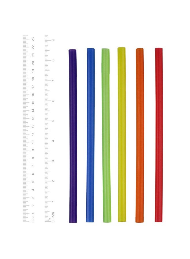 Comfy Package, [100 Count] Jumbo Plastic Smoothie Straws - 8.5" High - Assorted Colors - Image 2
