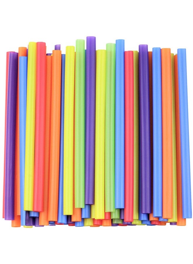 Comfy Package, [100 Count] Jumbo Plastic Smoothie Straws - 8.5" High - Assorted Colors - Image 1