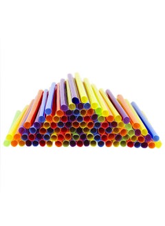 Comfy Package Comfy Package, [100 Count] Jumbo Plastic Smoothie Straws - 8.5" High - Assorted Colors  - Image 3