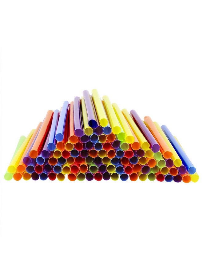 Comfy Package, [100 Count] Jumbo Plastic Smoothie Straws - 8.5" High - Assorted Colors - Image 3
