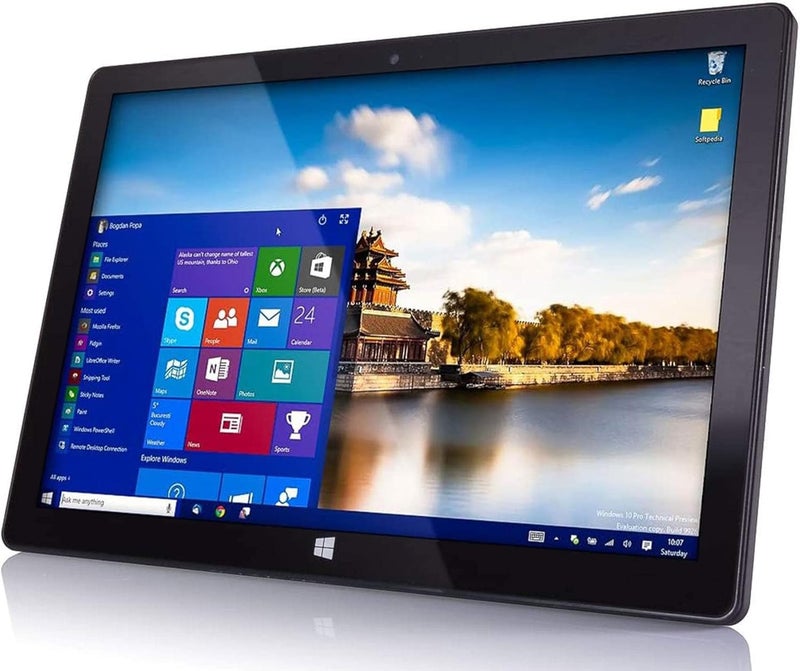 Fusion5 10.1" Windows 11 Tablet PC - FWIN232 Plus Ultra Slim Windows Tablet Computer - 8GB RAM, Full HD 10 Inch Display, 5G WiFi, Quad-Core CPU, USB 3.0, Micro HDMI, Dual Cameras, Bluetooth - Image 1