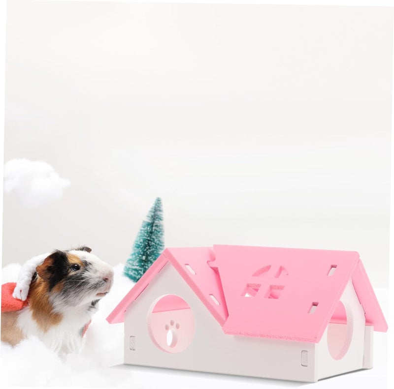 Hamster House Villa Cozy Hideout for Pets Durable Wear Design for Hamsters Chinchillas and Other Animals Present for - Image 5
