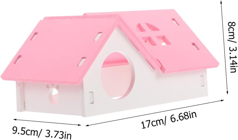 Hamster House Villa Cozy Hideout for Pets Durable Wear Design for Hamsters Chinchillas and Other Animals Present for - Image 2