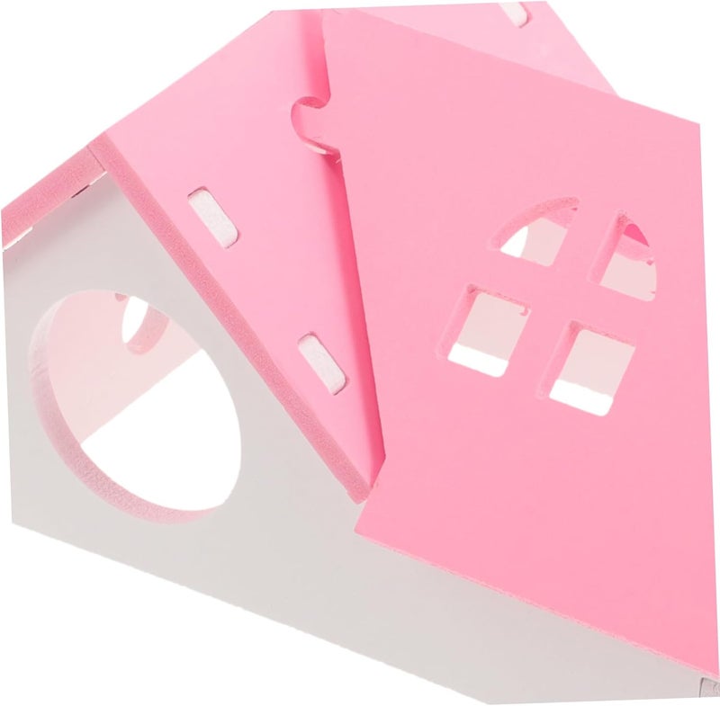 Hamster House Villa Cozy Hideout for Pets Durable Wear Design for Hamsters Chinchillas and Other Animals Present for - Image 4
