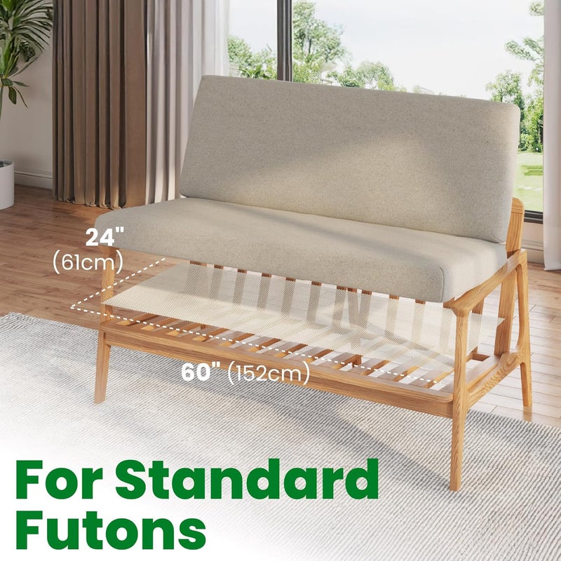 ECOHomes Couch Cushion Grip Pad, Couch Cushion Non Slip Pads Keep Sofa Cushions from Sliding - Anti Slip Sofa & Patio Grips Mattress Gripper Stopper Stop Slide & Sliding, Futon Standard, 24" by 60" - Image 3