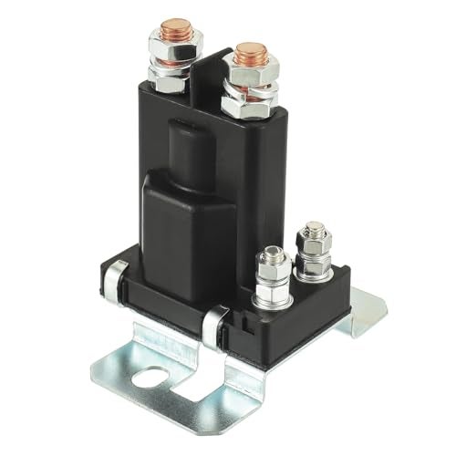 HUAREW 80AMP Battery Isolator and 12V Continuous Duty Solenoid Relay High Current Starter Relay 4 Pin SPST for Car Boat RV and Motorcycle - Image 1