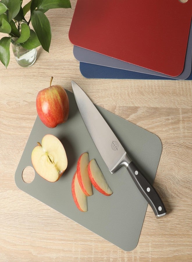 Sur La Table Kitchen Essentials Crafty Carvery BPA-Free Flexible Cutting Mats - 4-Piece Color-Coded Chopping Board Set, Dishwasher Safe, Non-Slip, 11.75" x 8.25", Assorted Colors - Image 5