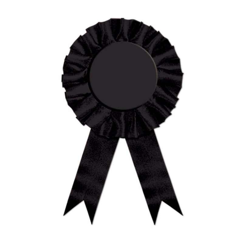 Beistle Award Ribbon (black) Party Accessory (1 count) (1/Pkg) - Image 2
