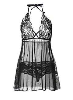 WomenFull Slip Lace Modal Chemises Short Sleeve V Neck Nightgown.