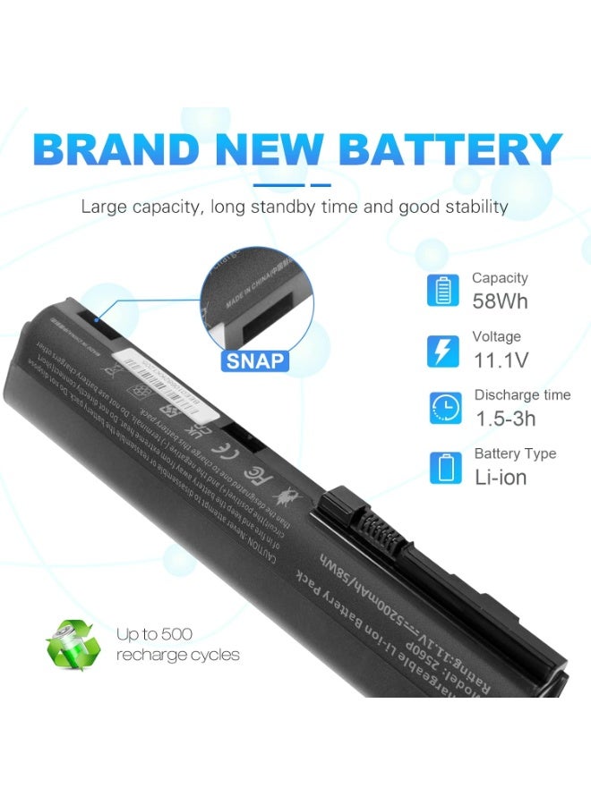 Terabyte REPLACEMENT  5200mAh Laptop Battery for H-P Elitebook 2560p 2570p SX03 SX06 632423-001 HSTNN-DB2K - Image 2