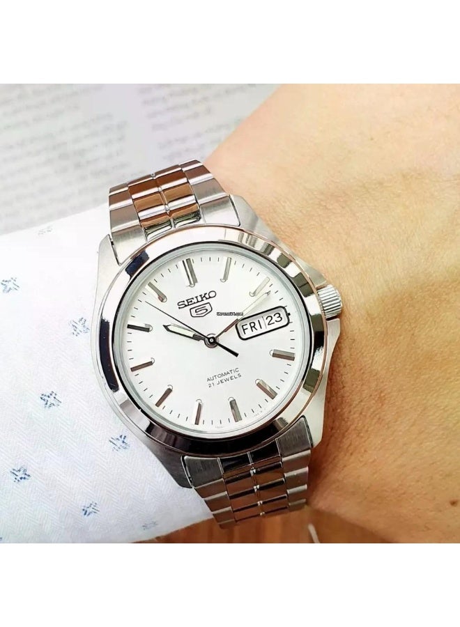 SEIKO Series 5 Automatic Silver Dial Men's Watch SNKK87K1 - Image 2