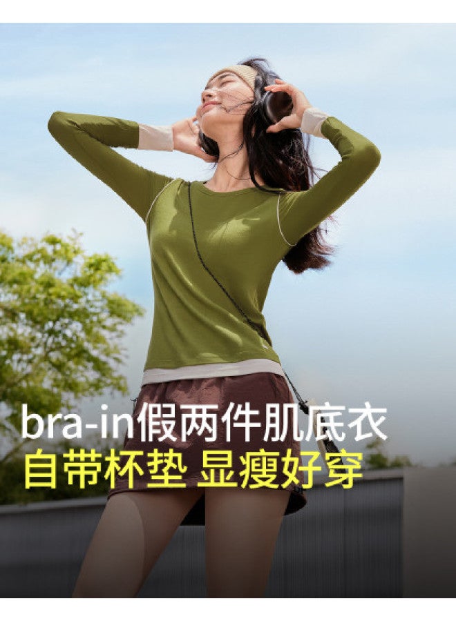 Beneunder 2-In-1 Base Layer Top For Women, Breathable Shirt For Autumn And Winter, Ideal For Layering Or Outer Wear - Image 1