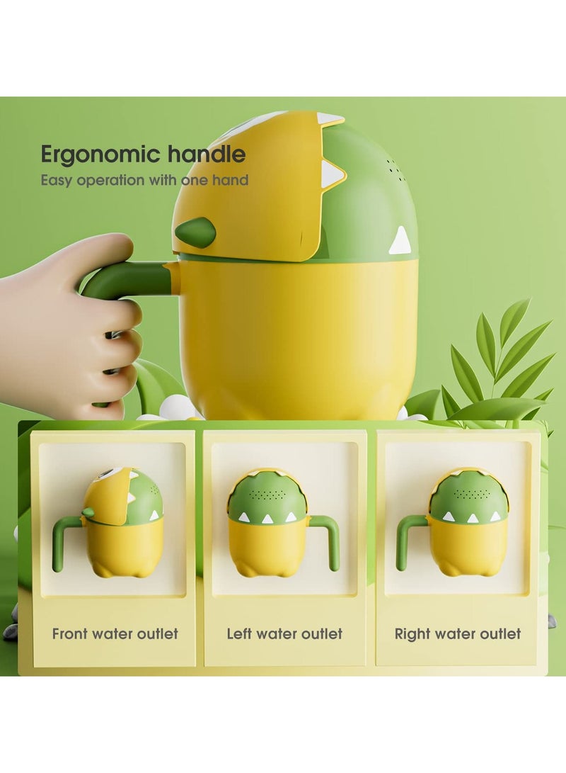 SYOSI Baby Bath Rinse Cup Shampoo Rinser Shower Sprinkler Spoon Bathroom Accessories Cartoon Waterfall Rinser for Kids Baby Tub Wash Hair Cups Shampoo Rinser with Dippers Handle - Image 4