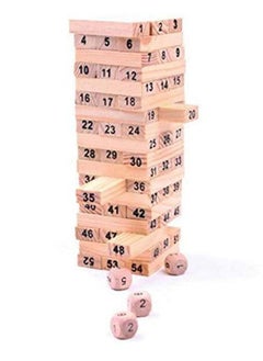 Cool Baby Wood Building Wooden Tower Blocks Toy Domino Stacker Board Game Family Funny Extract Building Blocks Game  - Image 1