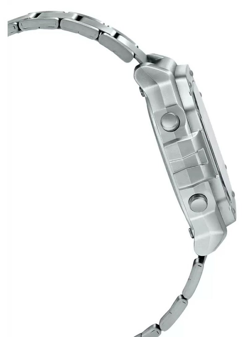 CASIO CASIO Men's Wrist Watch W-218HD-1AVDF - 44 mm - Silver - Image 3