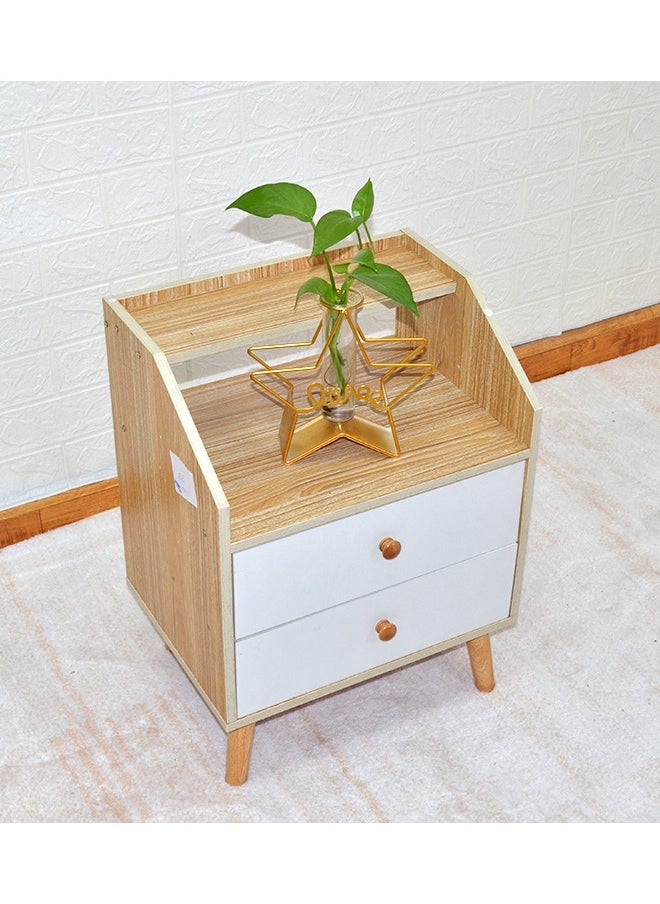 NKX - Home Bedside Storage Cabinet With Drawer And Shelf - Image 1