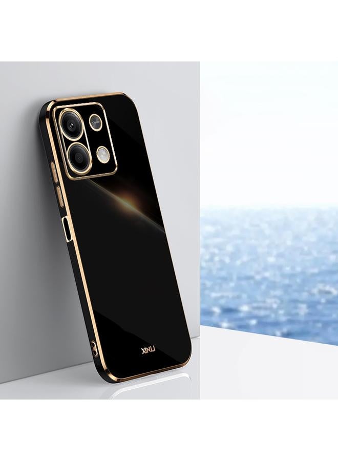 Case For Xiaomi Redmi Note 13 5G Straight Edge 6D Electroplate TPU Phone Case