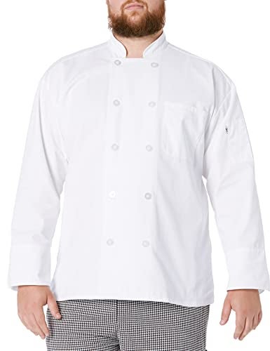 Uncommon Threads womens Classic 10 Button Chef Coat Shirt, White, X-Small US - Image 5